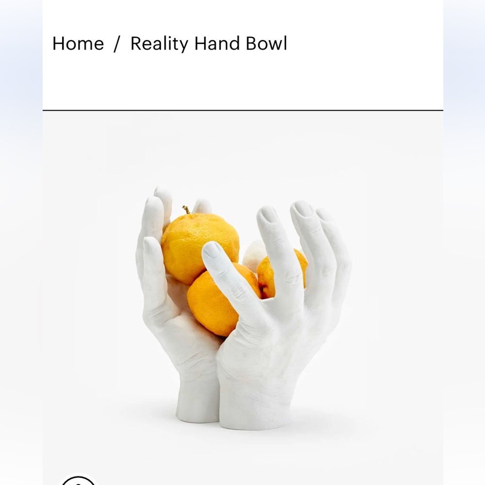 Areaware reality hand bowl